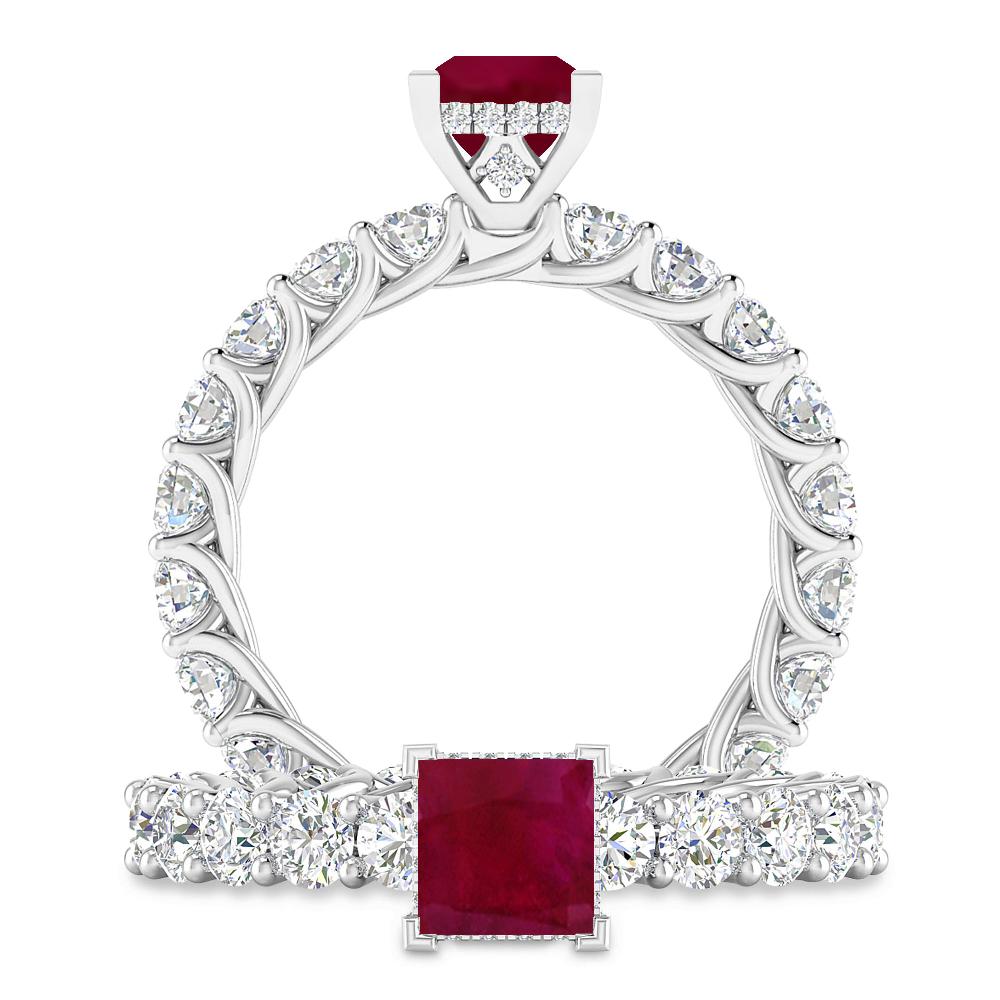 White Gold - Ruby