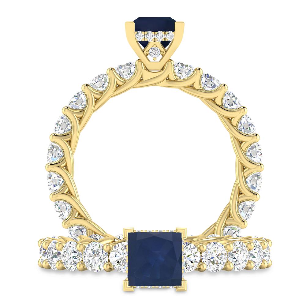 Yellow Gold - Sapphire
