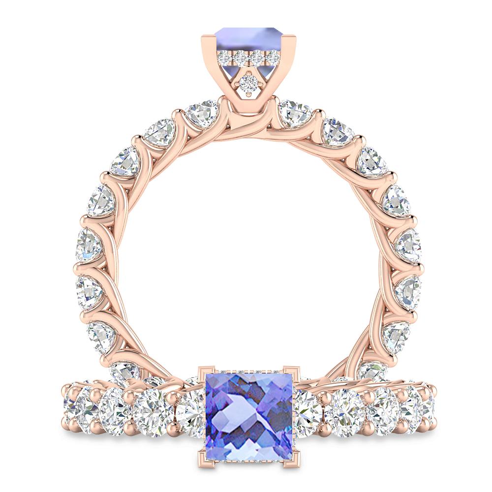 Rose Gold - Tanzanite