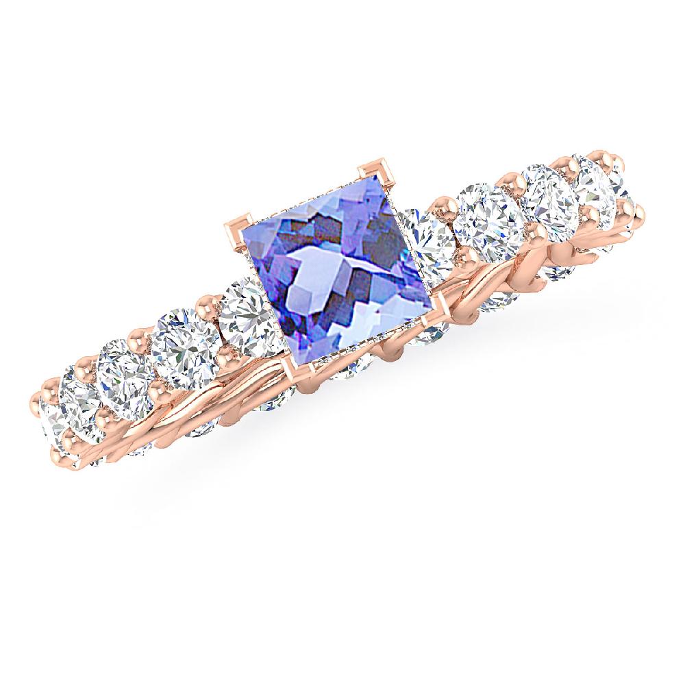 Rose Gold - Tanzanite