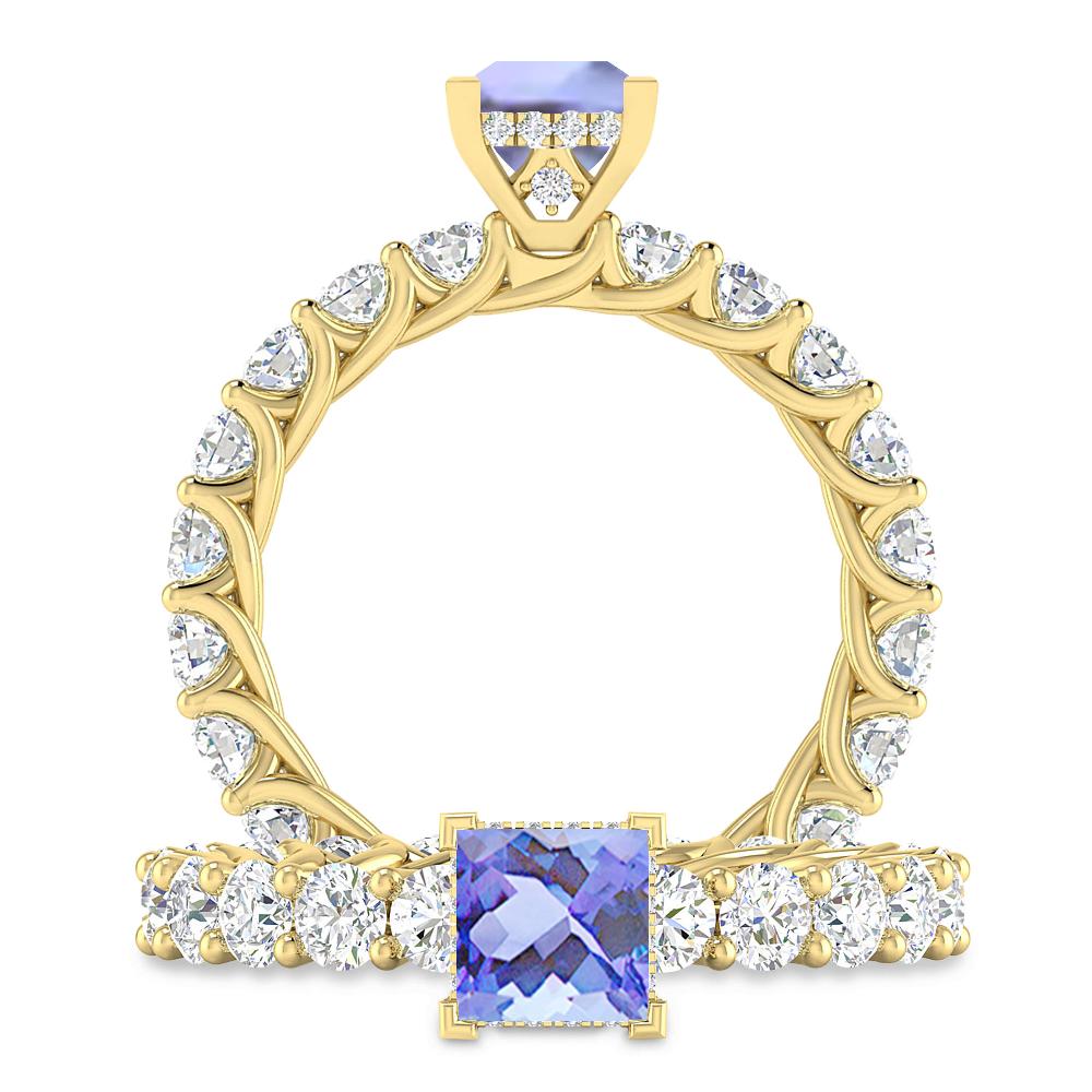 Yellow Gold - Tanzanite