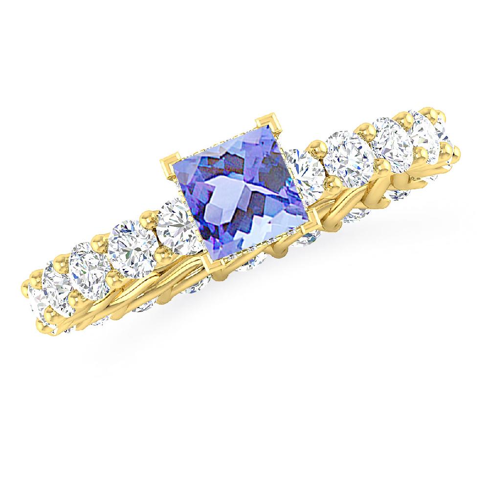 Yellow Gold - Tanzanite