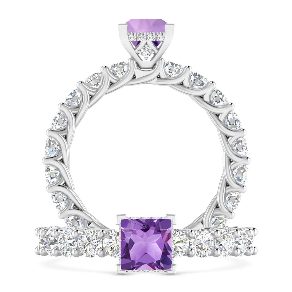 White Gold - Amethyst