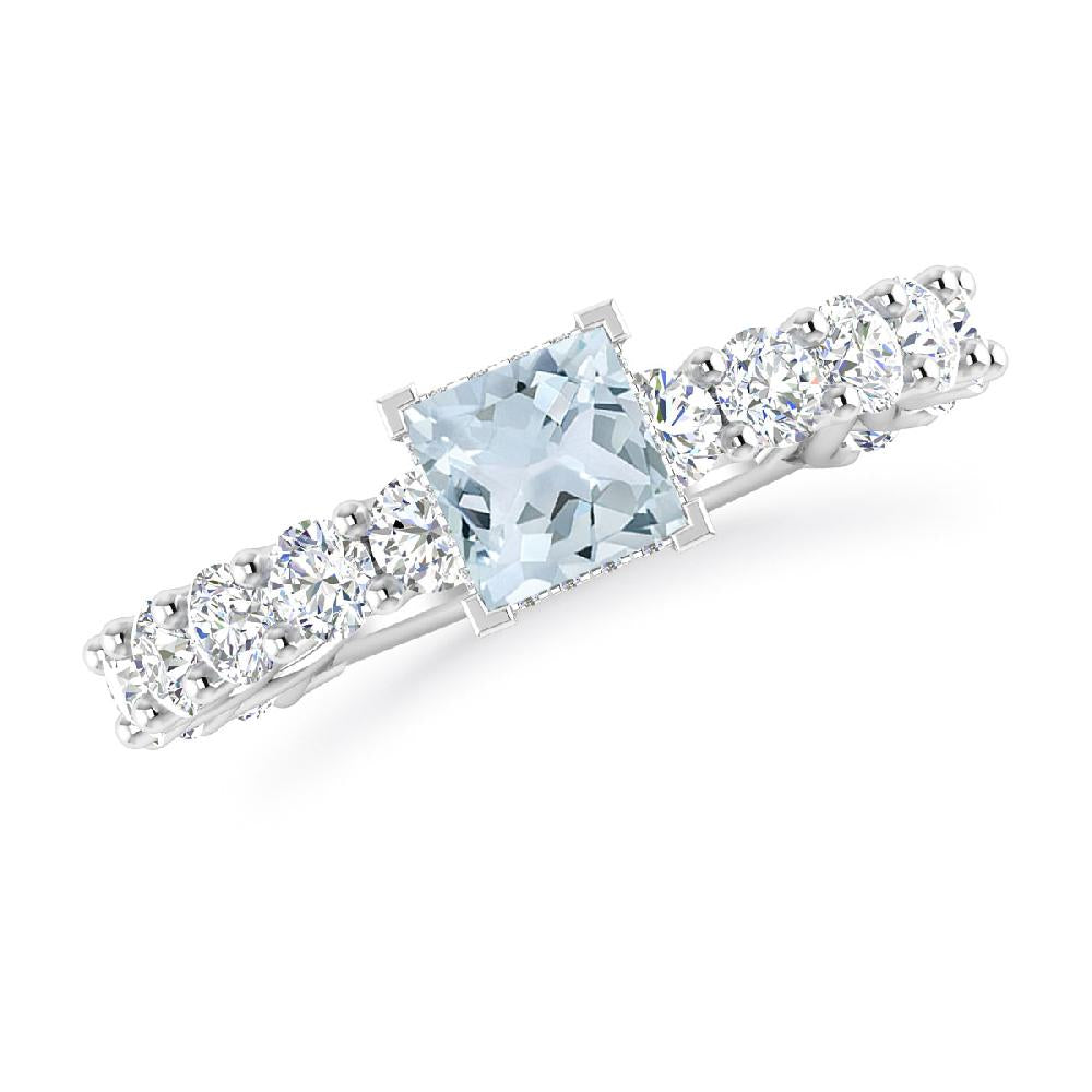 White Gold - Aquamarine