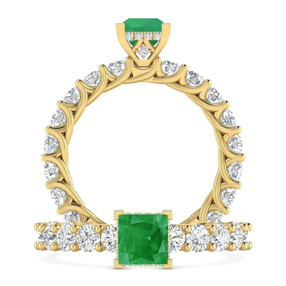 Yellow Gold - Emerald