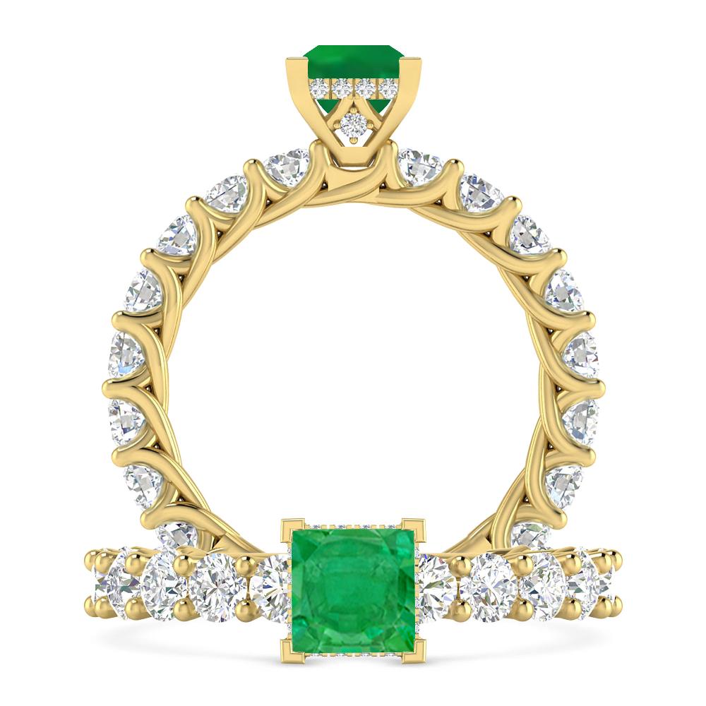 Yellow Gold - Emerald