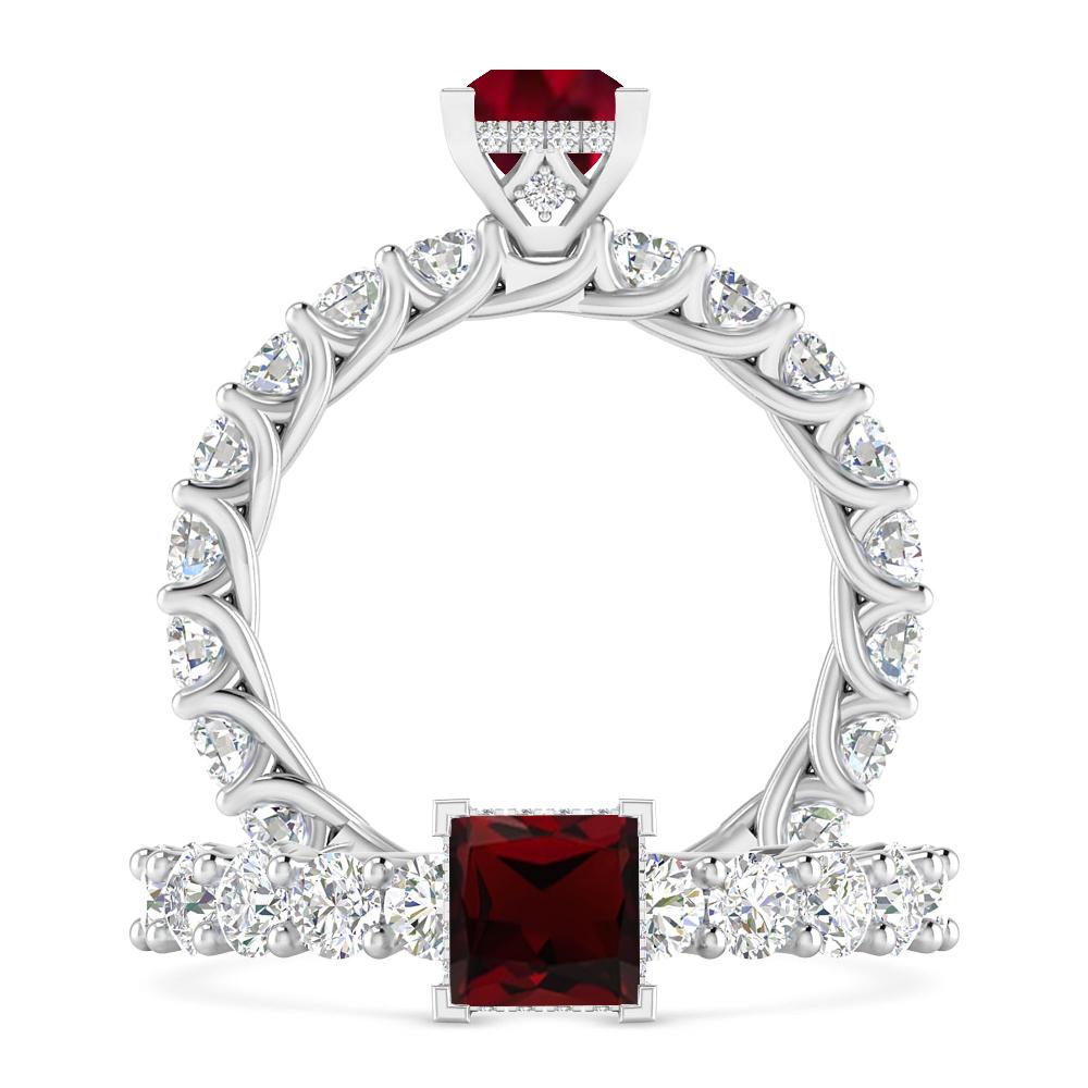 White Gold - Garnet