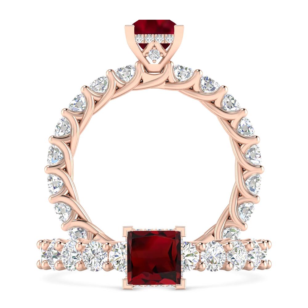 Rose Gold - Garnet