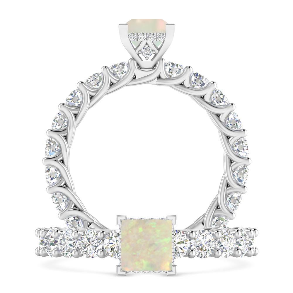 White Gold - Opal