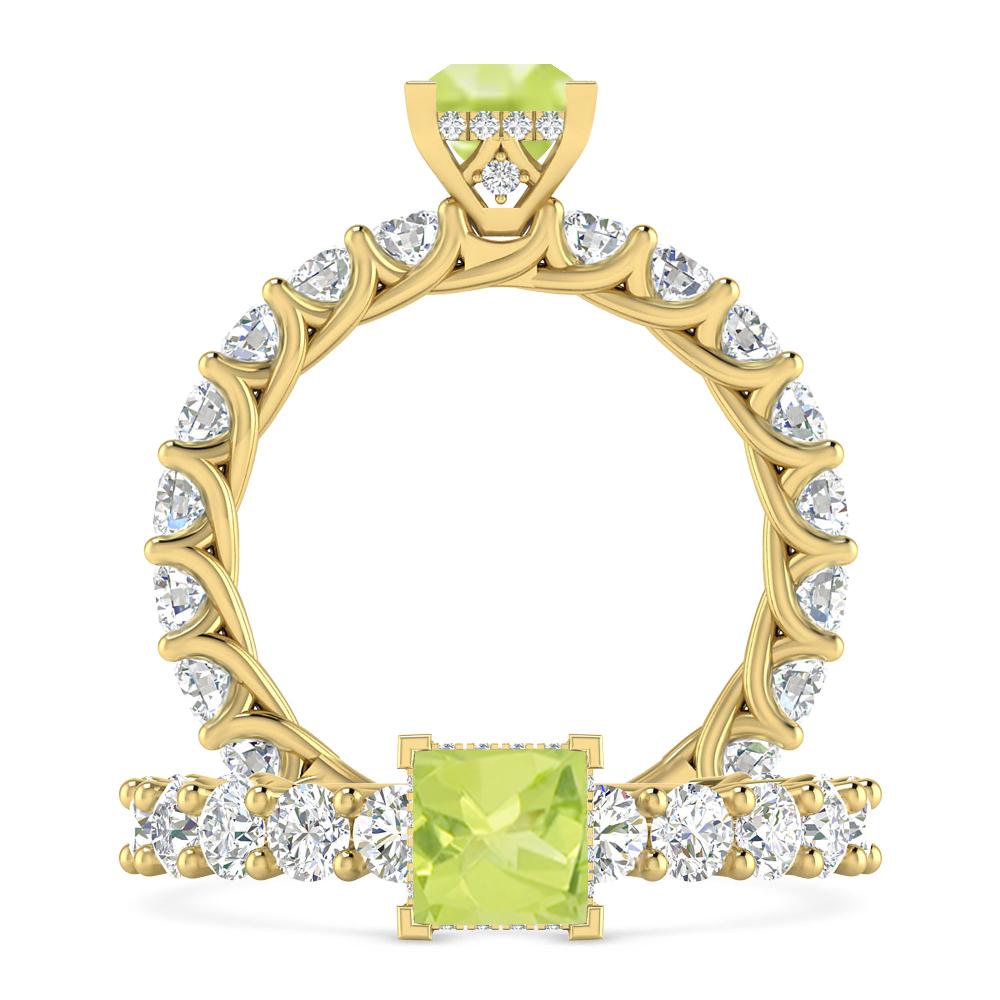 Yellow Gold - Peridot