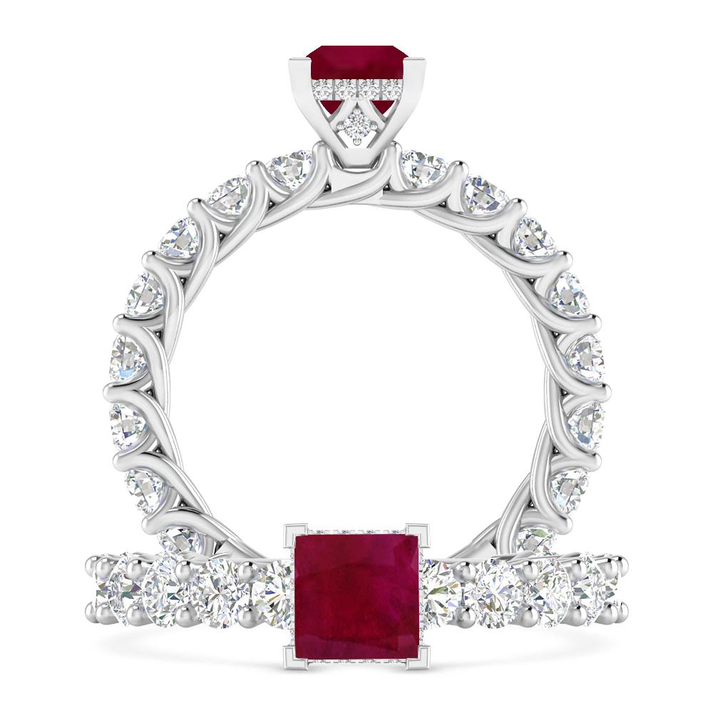 White Gold - Ruby