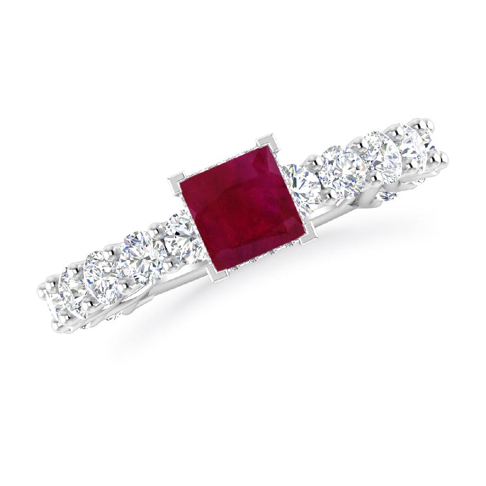 White Gold - Ruby