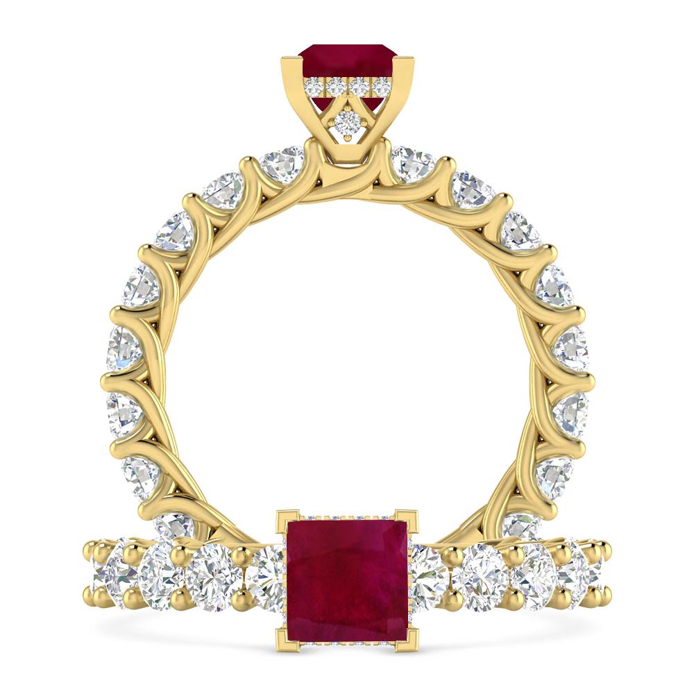 Yellow Gold - Ruby