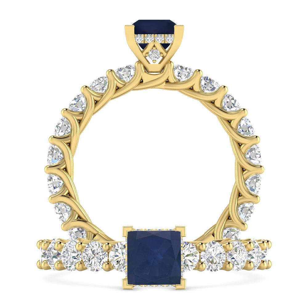 Yellow Gold - Sapphire