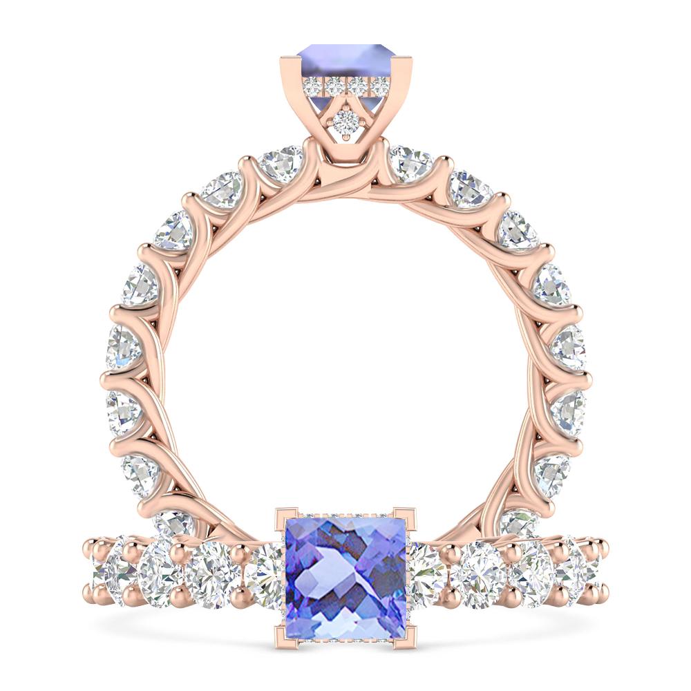 Rose Gold - Tanzanite