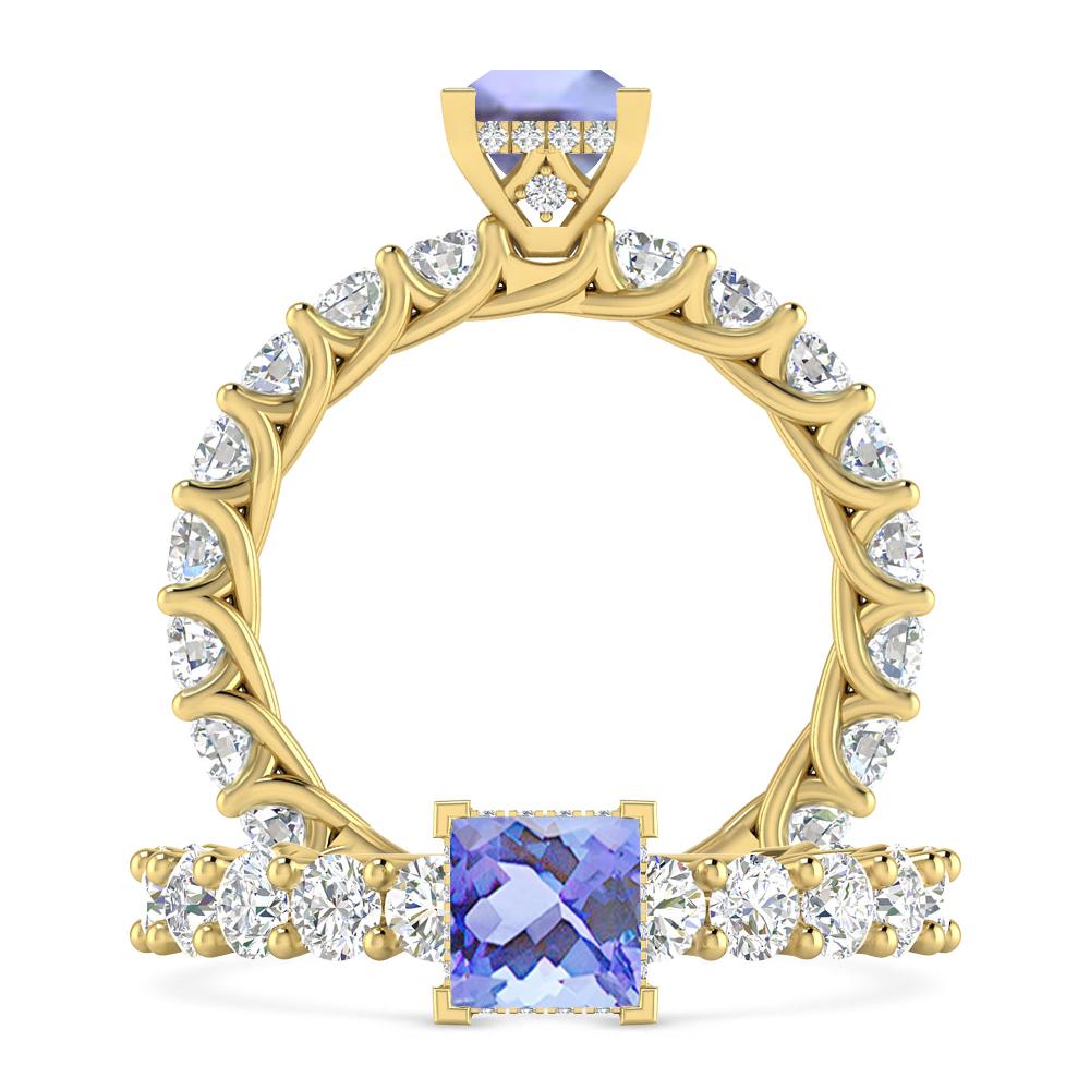 Yellow Gold - Tanzanite