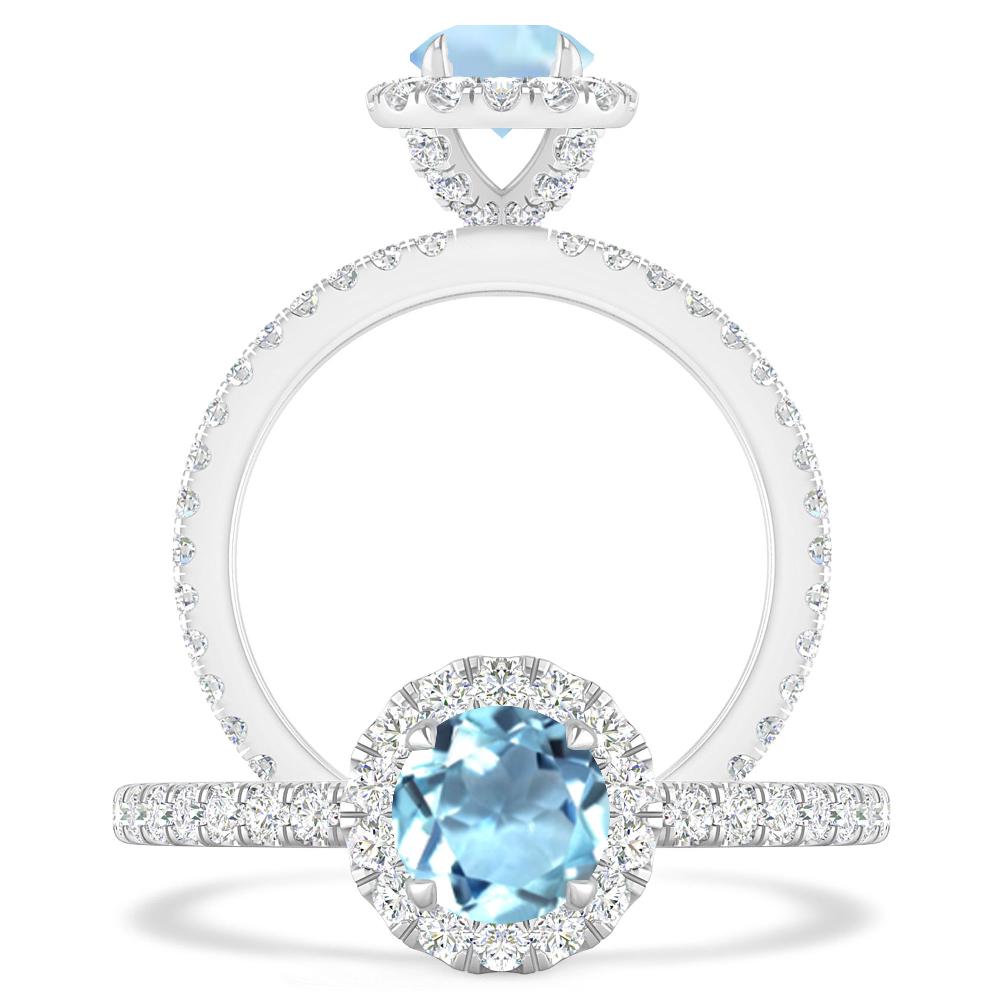 White Gold - Aquamarine