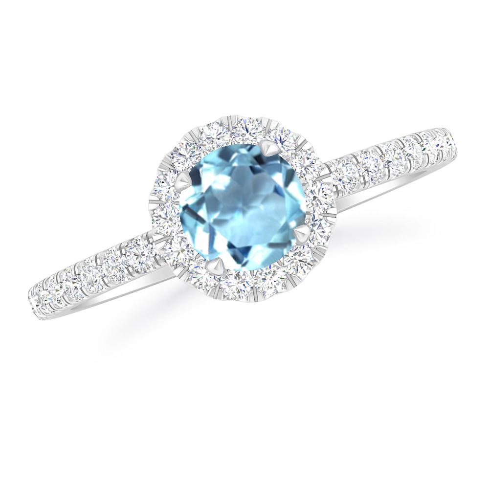 White Gold - Aquamarine