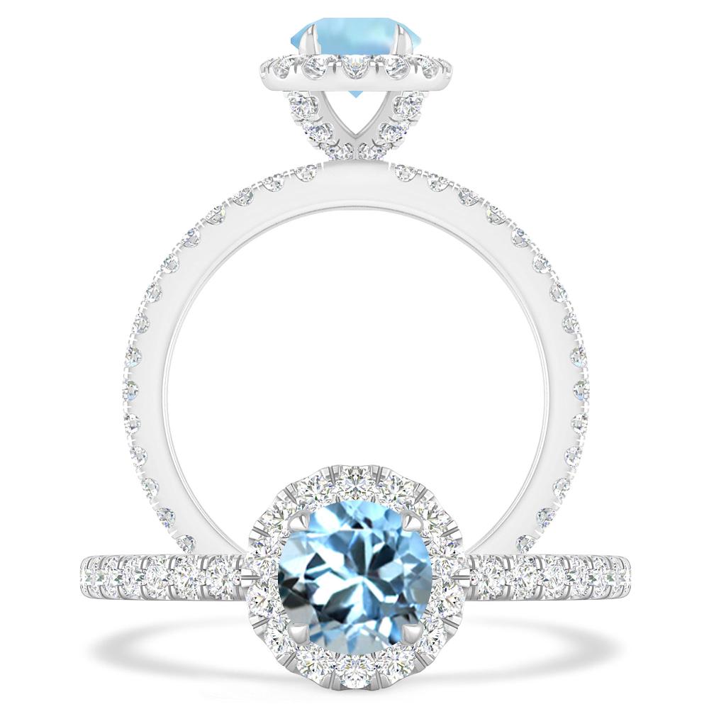 White Gold - Aquamarine