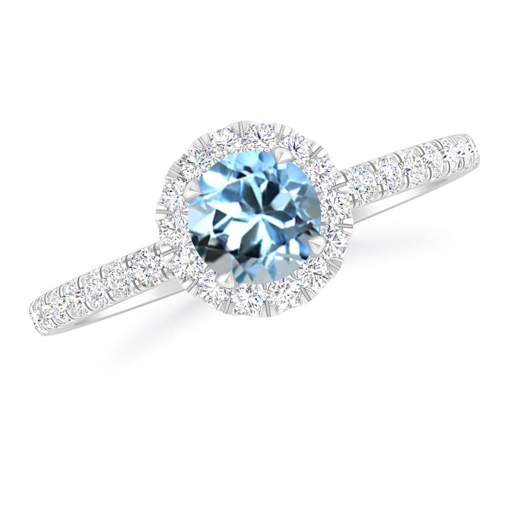 White Gold - Aquamarine