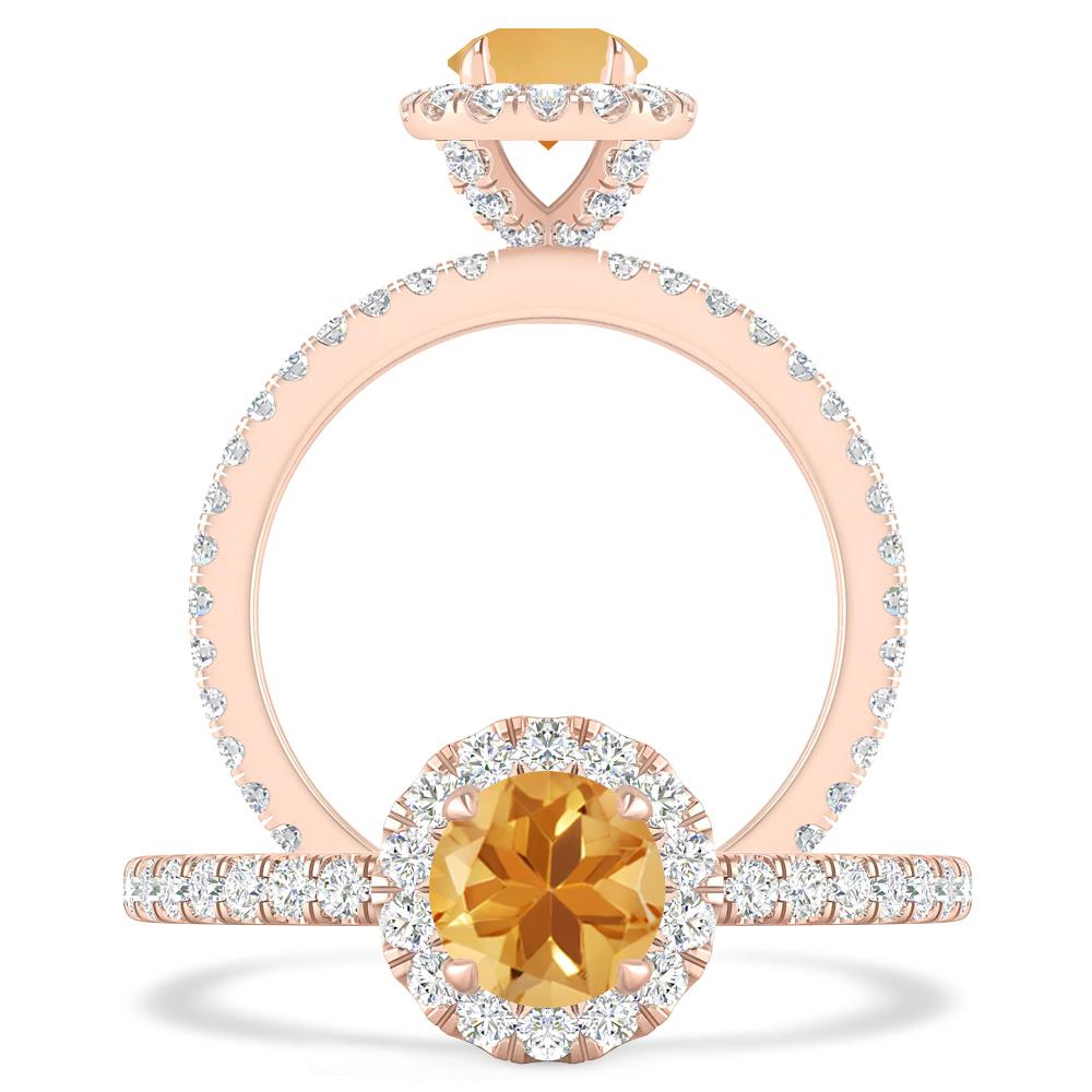 Rose Gold - Citrine