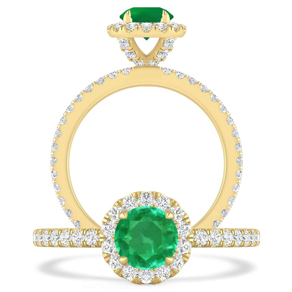 Yellow Gold - Emerald