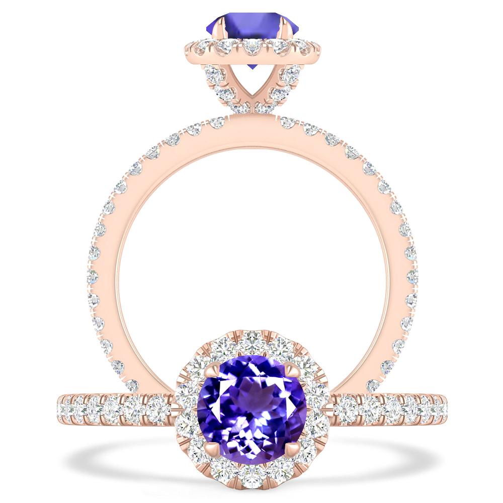 Rose Gold - Tanzanite