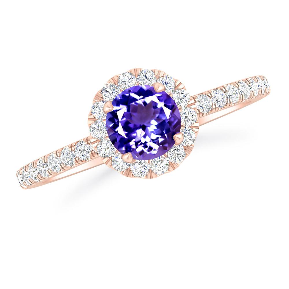 Rose Gold - Tanzanite