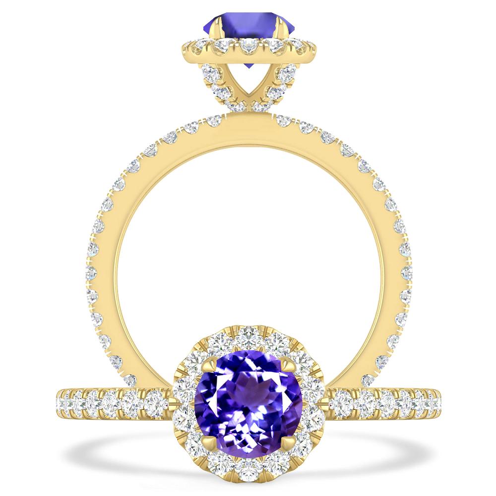 Yellow Gold - Tanzanite