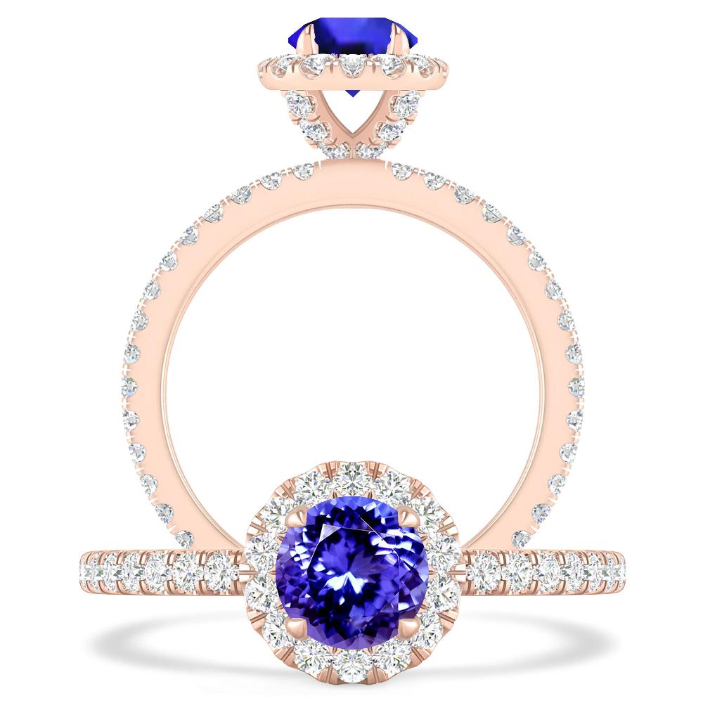 Rose Gold - Tanzanite