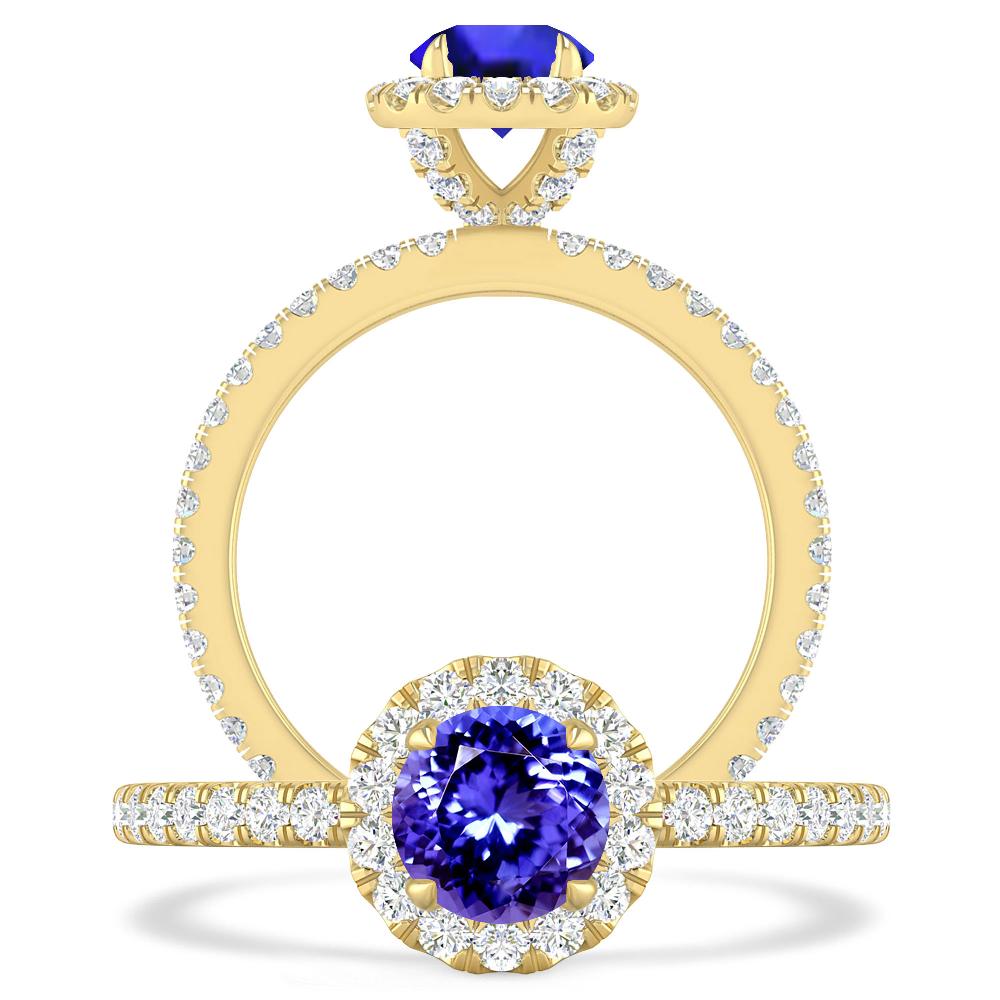 Yellow Gold - Tanzanite