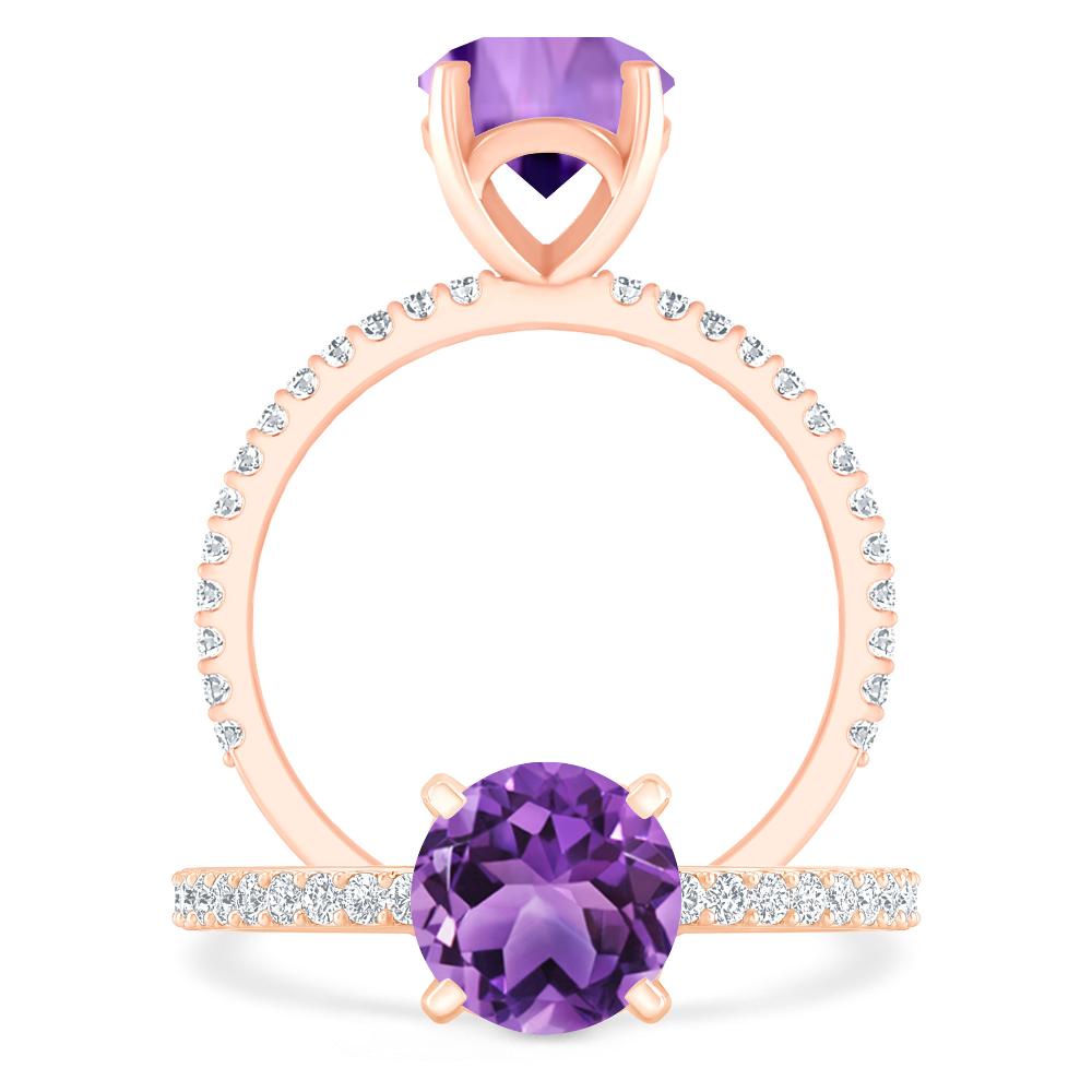 Rose Gold - Amethyst