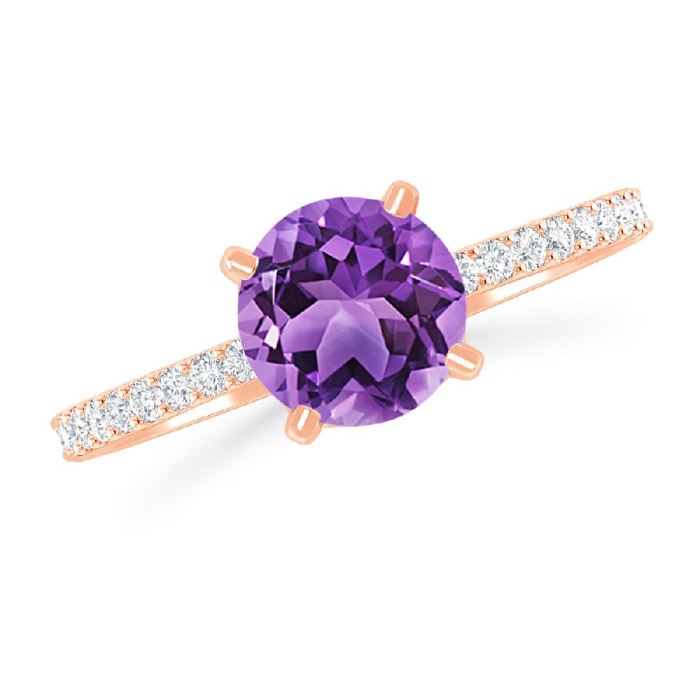 Rose Gold - Amethyst