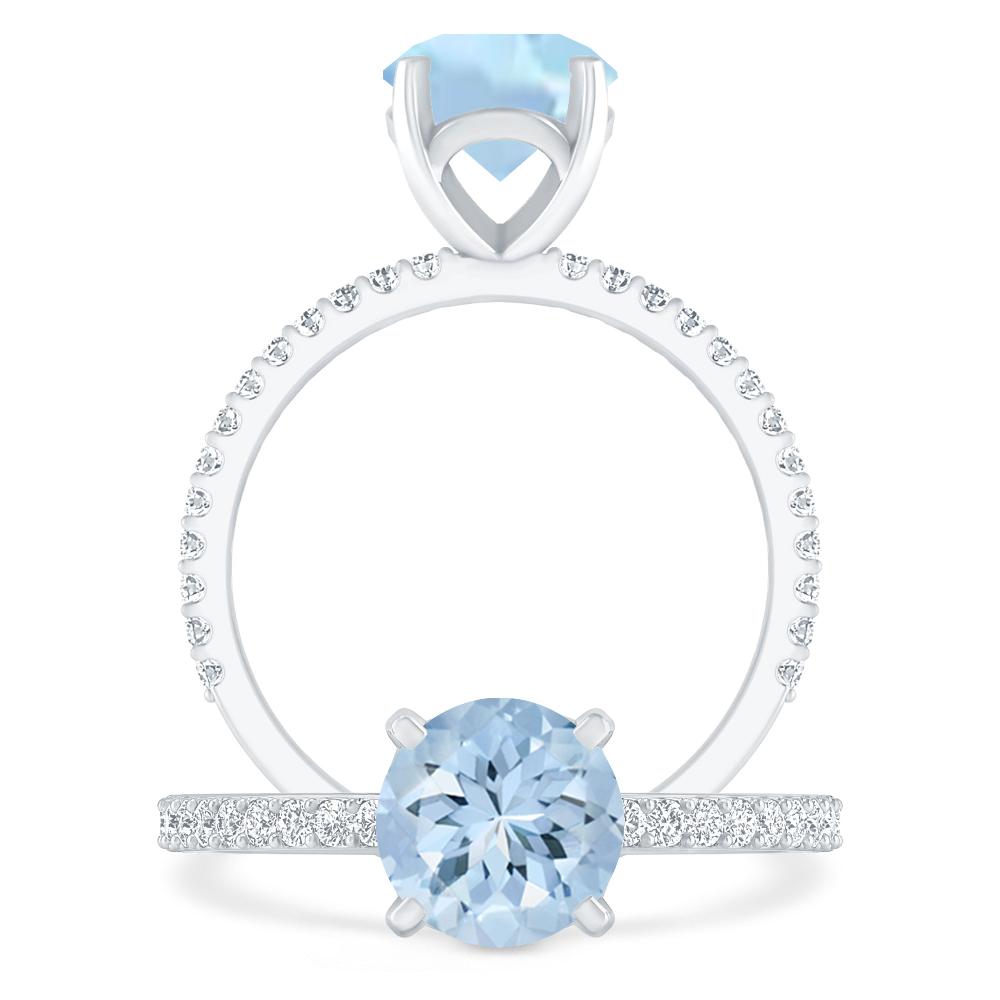White Gold - Aquamarine