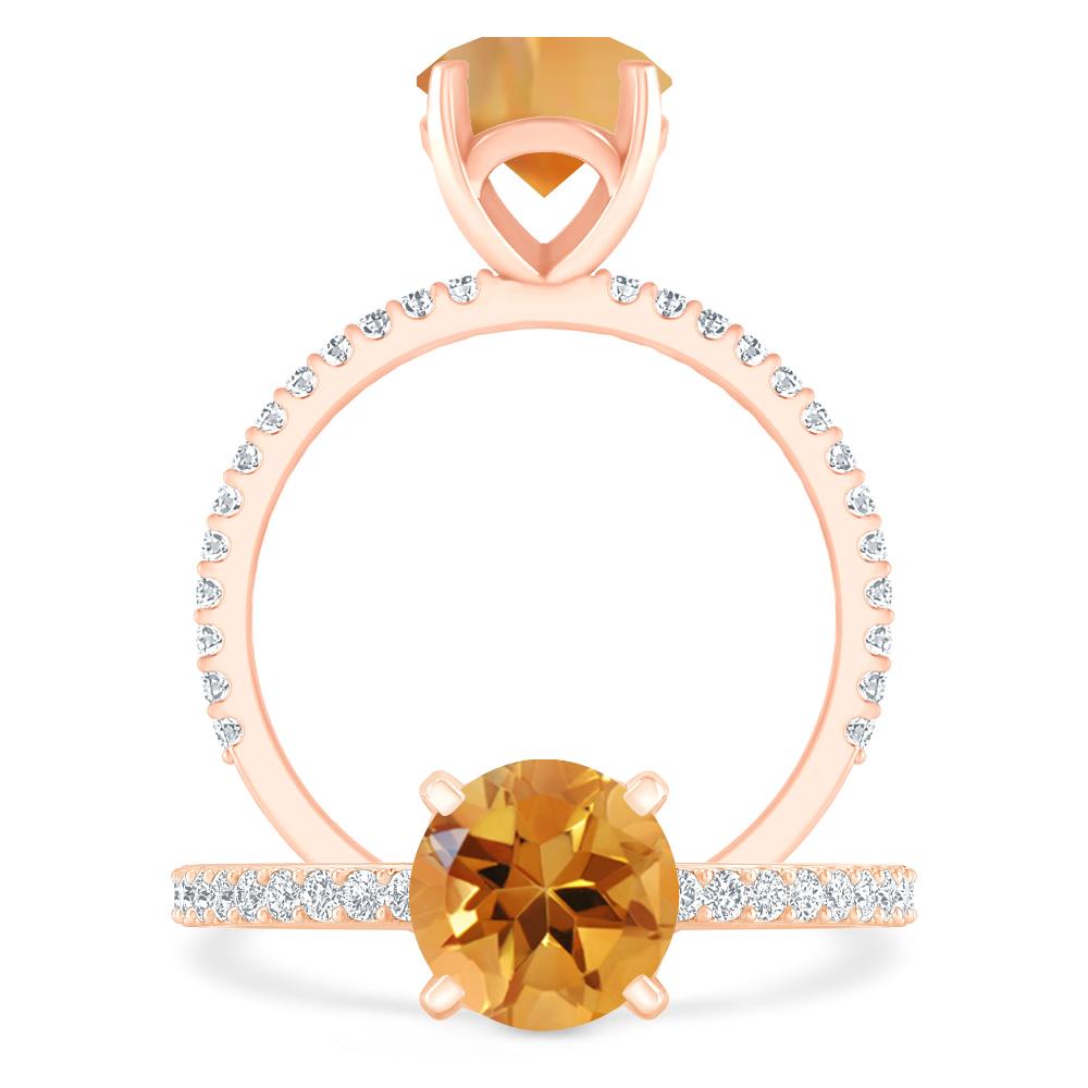 Rose Gold - Citrine