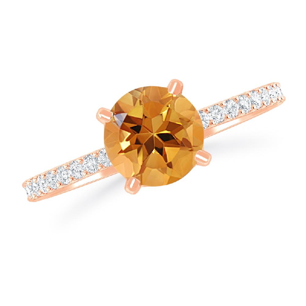 Rose Gold - Citrine