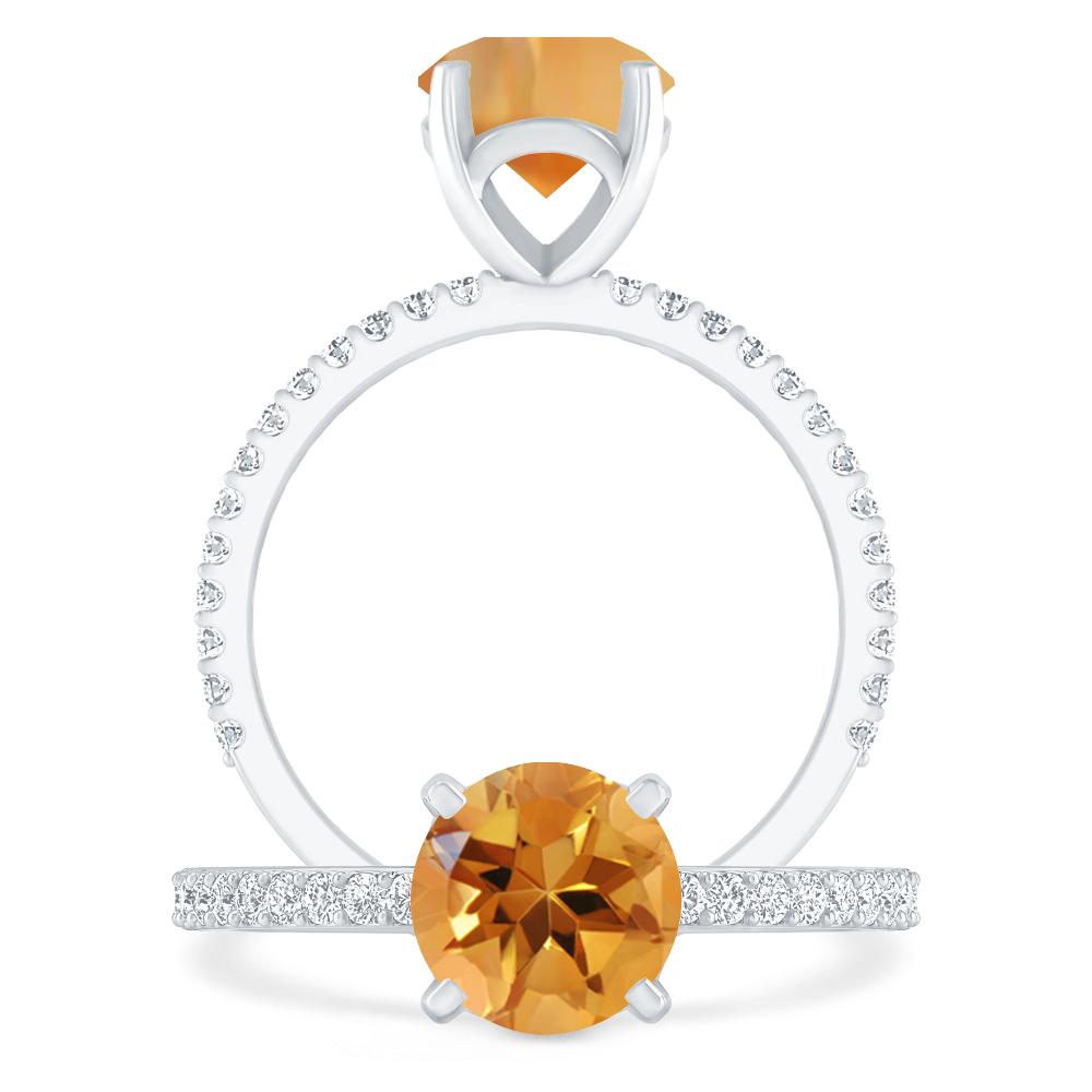 White Gold - Citrine