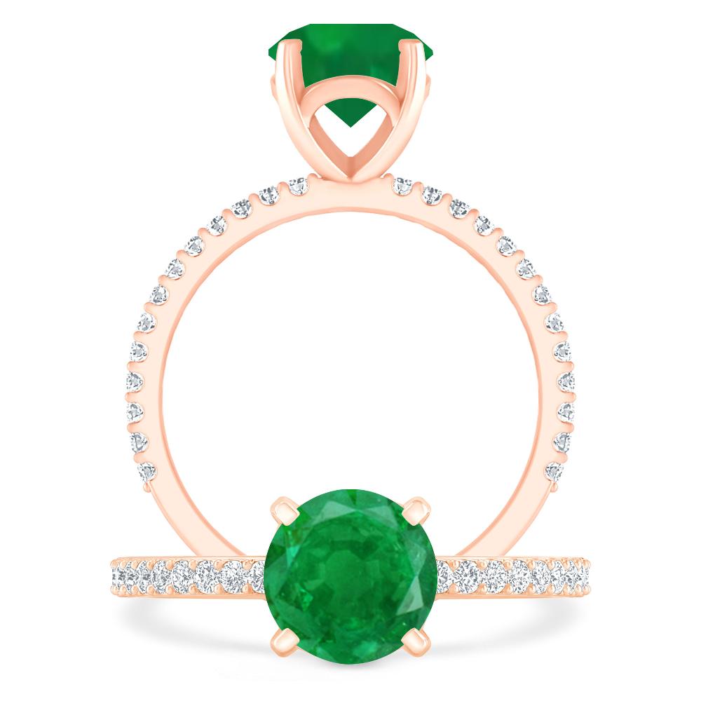 Rose Gold - Emerald