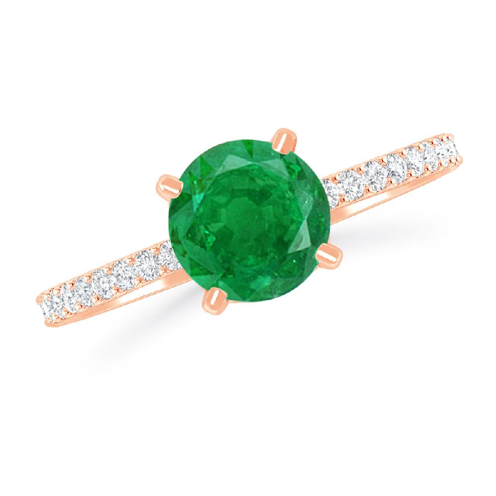 Rose Gold - Emerald