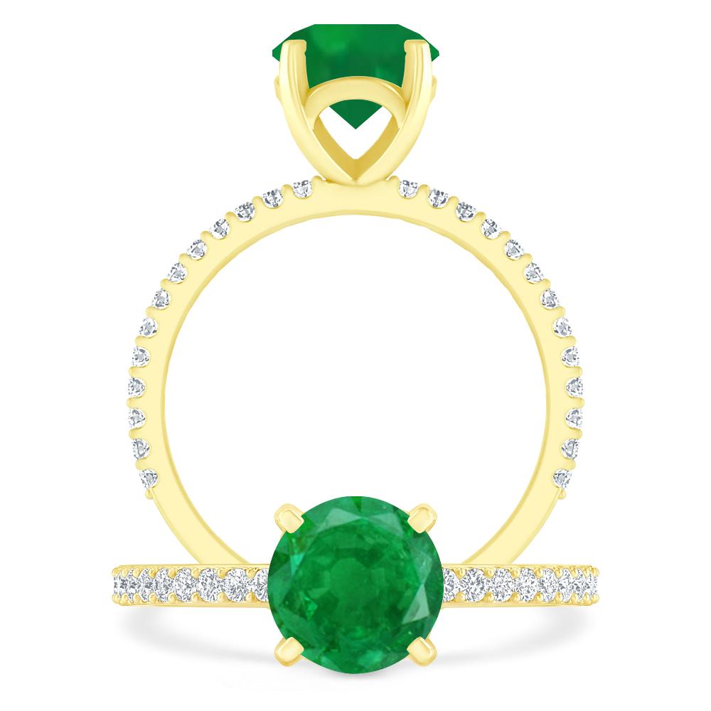Yellow Gold - Emerald