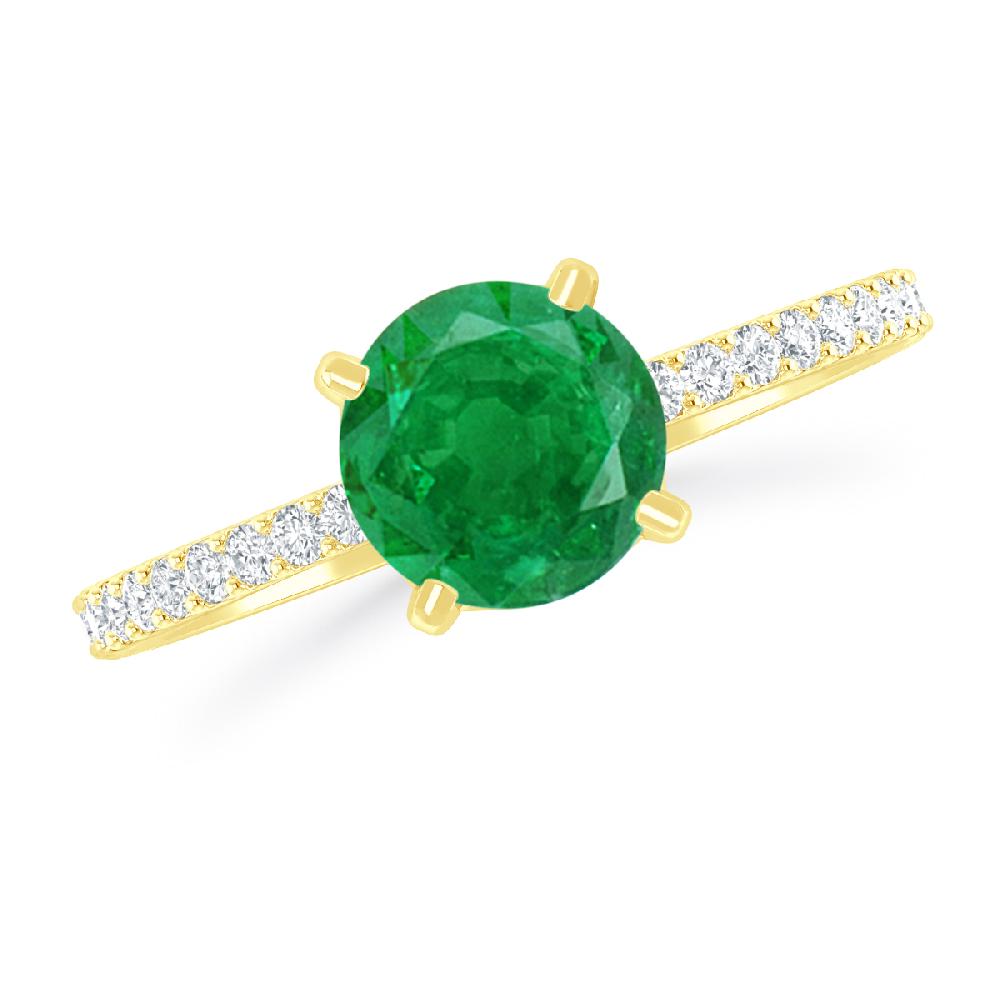 Yellow Gold - Emerald