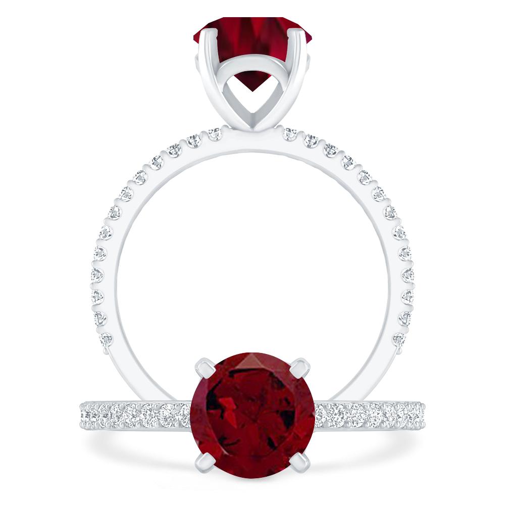 White Gold - Garnet