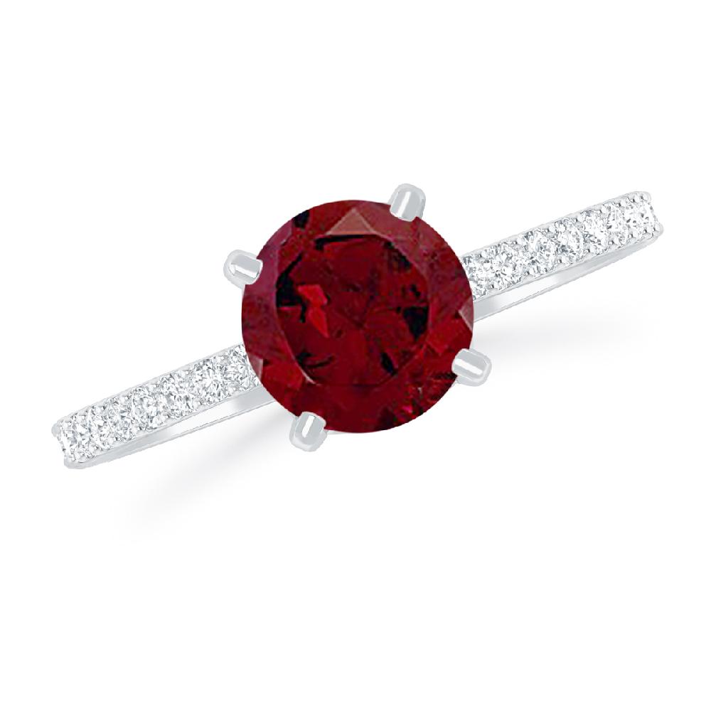 White Gold - Garnet