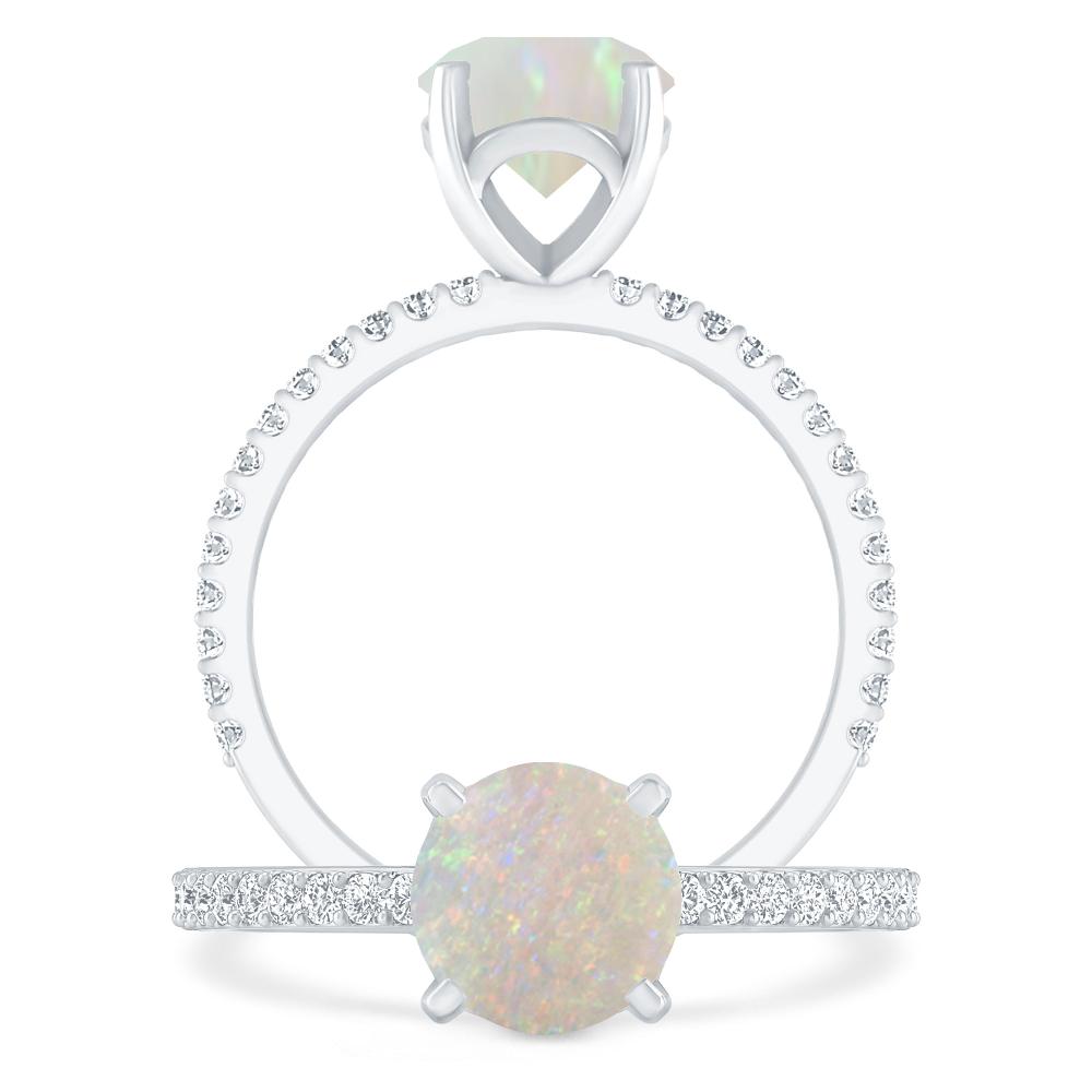 White Gold - Opal