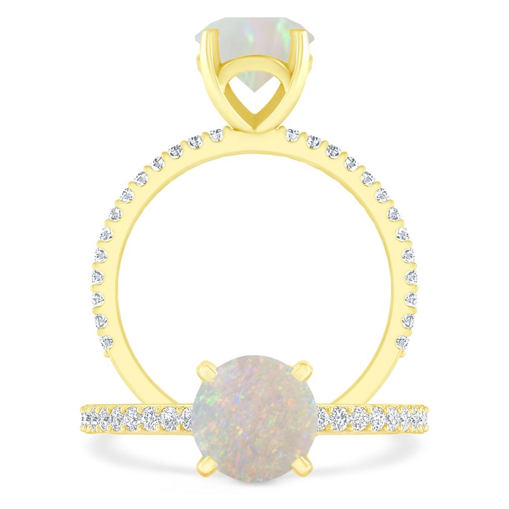 Yellow Gold - Opal