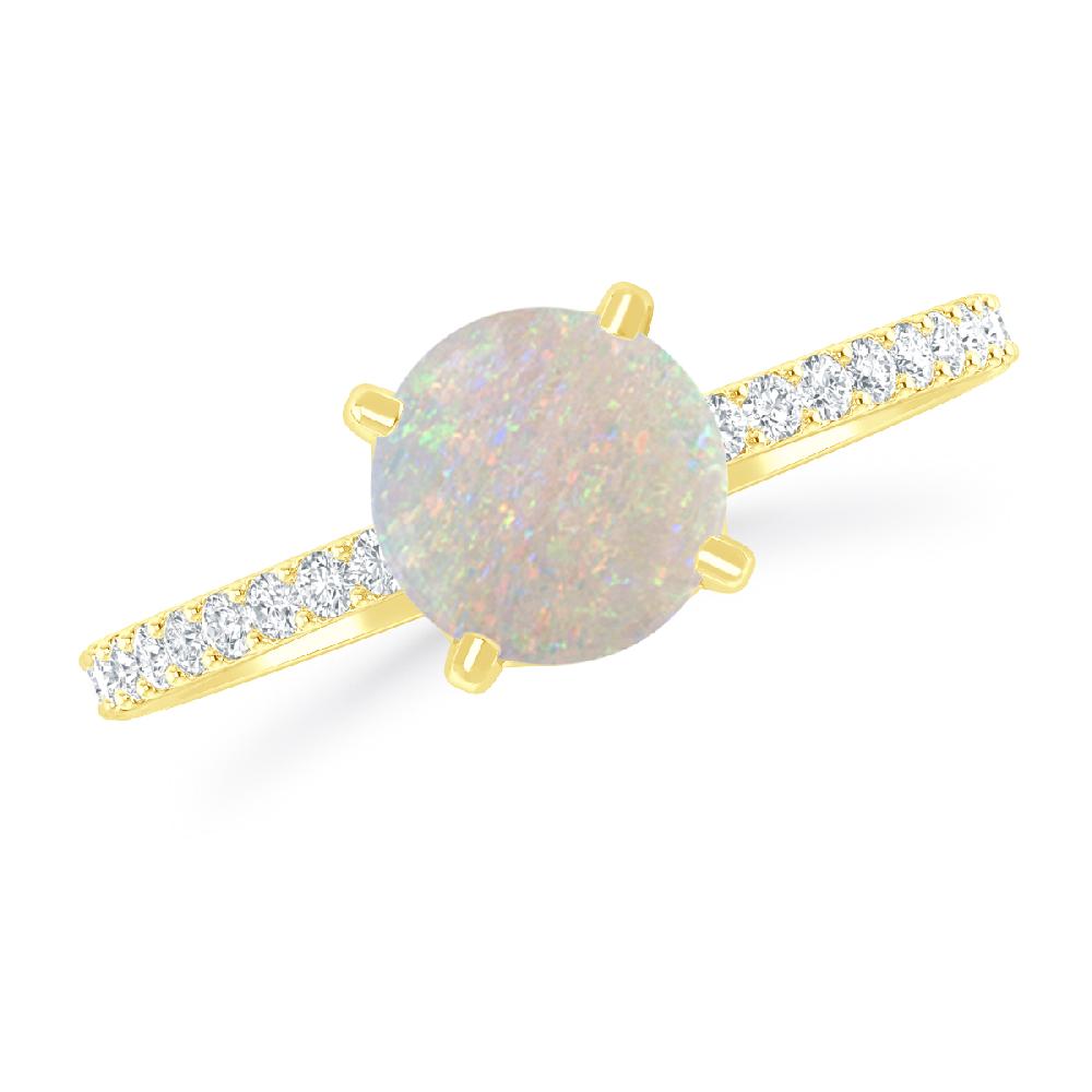 Yellow Gold - Opal