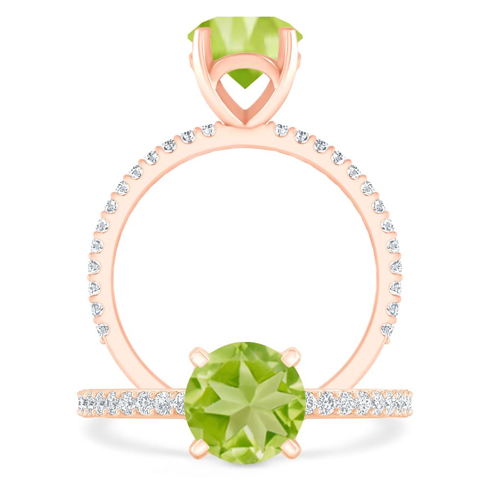 Rose Gold - Peridot
