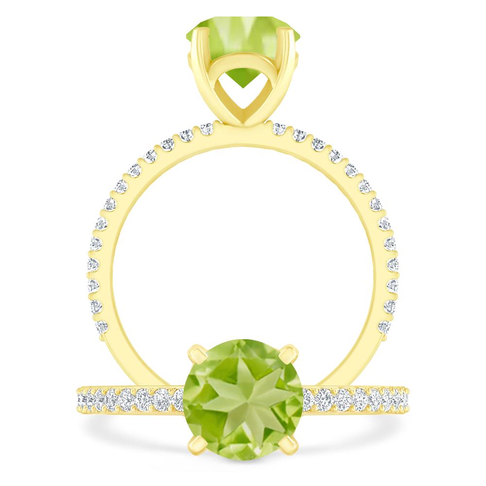 Yellow Gold - Peridot