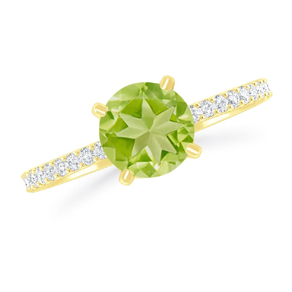 Yellow Gold - Peridot
