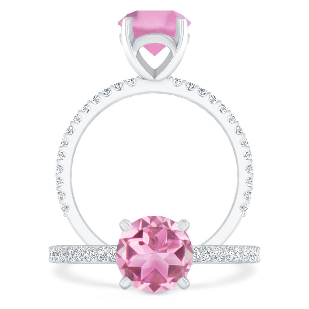 White Gold - Pink Tourmaline